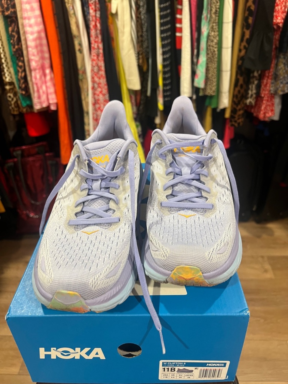 HOKA Women's size 11 Lavender Running Shoes - clifton Lightweight Performance - Picture 2 of 9